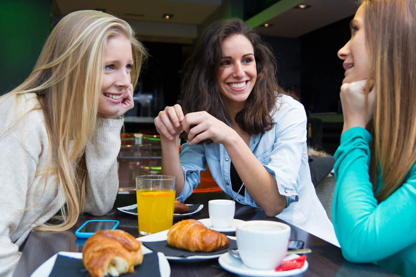 Friends Having Breakfast
